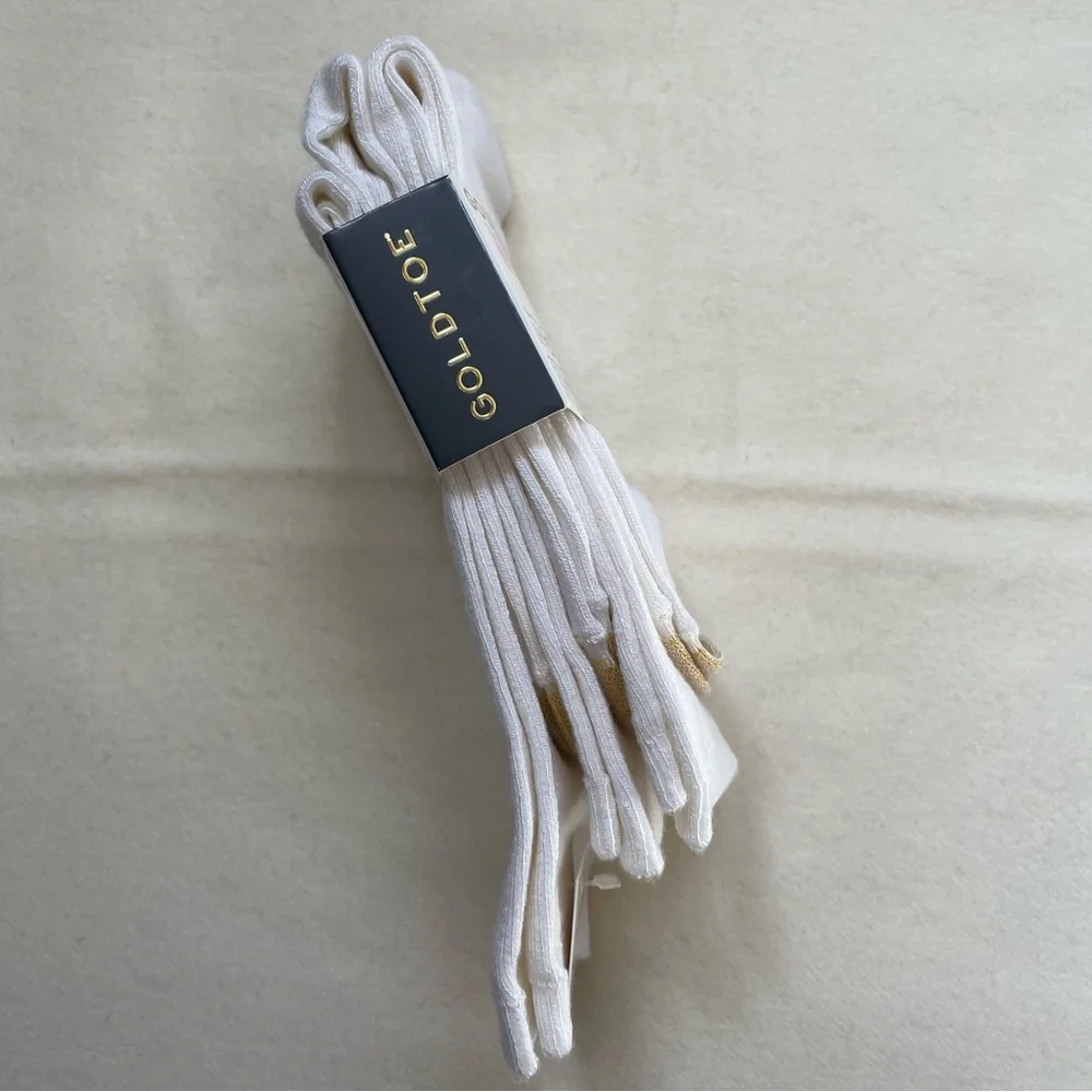 Gold Toe Casuals Castaway Crew Socks 3-Pack Soft Rayon Ever Wear Toe 6–9